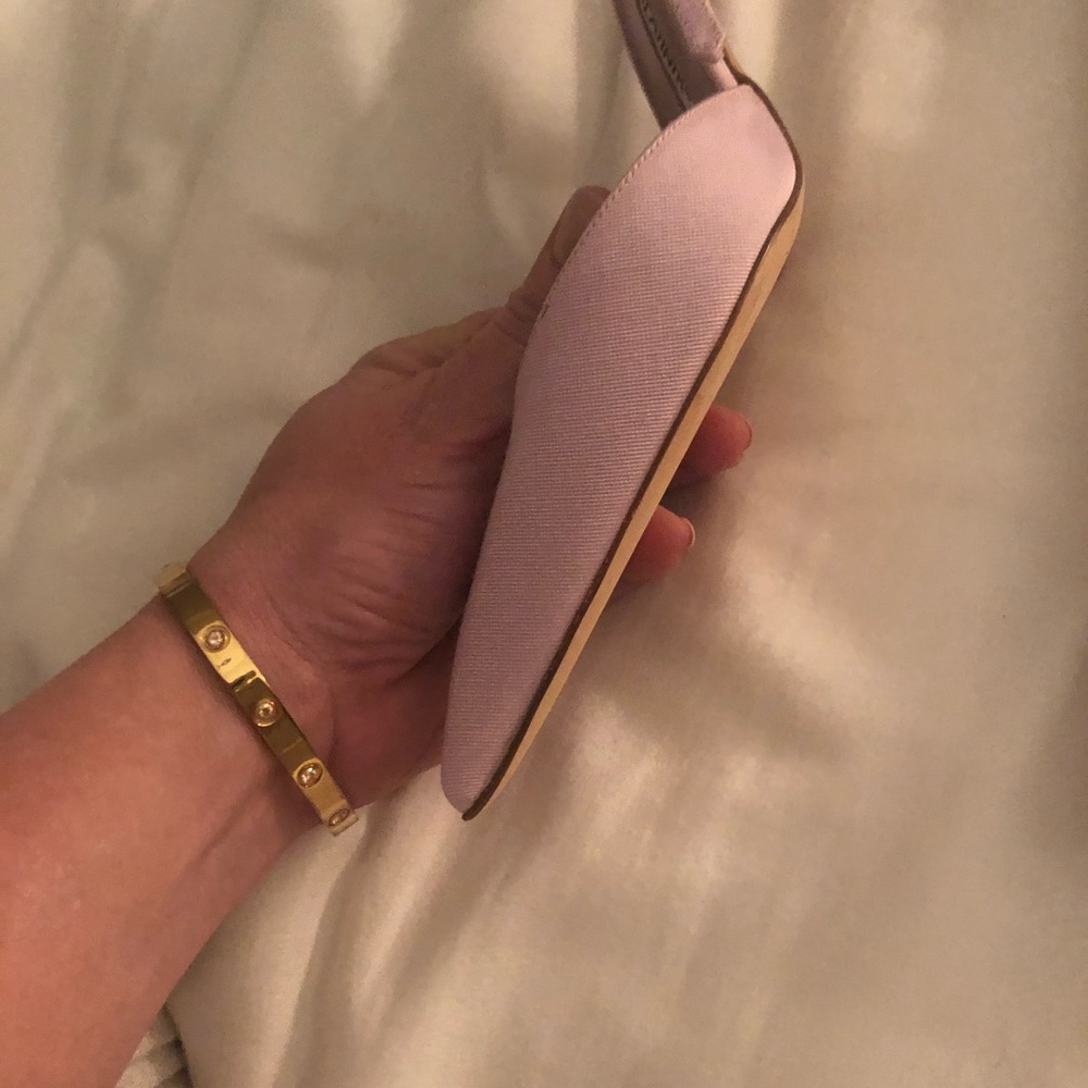 Manolo Blahnik purple satin heels - Picture 3 of 5